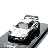 1:64 Diecast Ferrari F40 Chrome Silver LBWK F40 Hobby Expo China 2024 Inno Model Araba