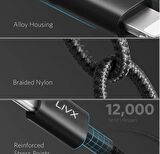 LivX Transparent 45W PD/QC Mini Araç şarj Cihazı ve 1 Metre iPhone Hızlı Şarj Kablosu