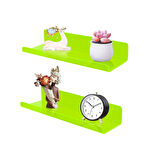  Duvar Raf (Neon Yeşil 40cm x 10cm)