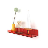  Duvar Raf (Transparan Kırmızı 40cm x 10cm)