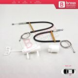 Fiat Linea 323 110 2007-2018 51789674 İçin Manuel Arka Sol Kapı Cam Kriko Tamir Seti