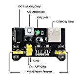 MB-102 3.3V 5V Breadboard Güç Kaynağı Modülü