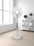 Girist Gr30 Merkür 3 Kademeli Ayaklı Vantilatör 40 cm Beyaz