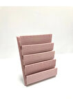 Yerli Üretim Süet Kumaş 20/16 Cm Pembe Renk Ayaklı Küpe Standı