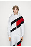 Colobloked Hoody Renkli Fermuarlı Sweatshirt