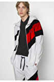 Colobloked Hoody Renkli Fermuarlı Sweatshirt