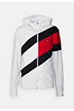Colobloked Hoody Renkli Fermuarlı Sweatshirt
