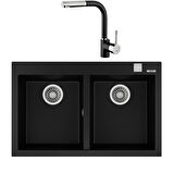 Teka Forsquare 790 Siyah Evye + ARK 938 Black Batarya Set