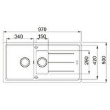 Franke Basis BFG 651 Nero Granit Eviye-Active Plus Doccia 2.0 Batarya Seti