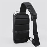 Ççs 51465 Tek Omuz Askılı Sırt ve Göğüs Çantası Siyah