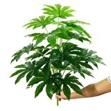 Yapay Çiçek Demet Şeflera Bitkisi 18Dal 75cm Salon Çiçeği Yapay Bitki Pachira Macrocarpa
