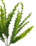 Yapay Çiçek Kıvırcık Saz Yeşil 5 Dallı 40*20cm Aradal Garnitür Çiçek 