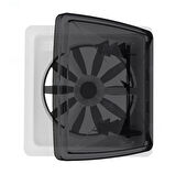 Babarvy T5000 360 x 360 mm Gaz. Duman ve Yağmur Sensörlü Fanlı Aydınlatmalı Tavan Heki