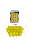 BİJON KAPAĞI DÜZ 19MM SARI 20Lİ SET