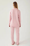 Kadın Klasik Regular Önden Düğmeli Pijama Takımı L1.PC.004.12.K15