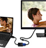 Lunatic 8744 Dijital HDMI to VGA Görüntü Çevirici Aparat Siyah HDMI Çıkışlı Bilgisayarların Görüntüsünü VGA Girişli Monitör, Projeksiyon vb Görüntü Cihazlarına Aktarır, Çevirir.