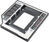Lunatic 1647 9,5 mm 2,5 inç SSD HDD Sabit Disk İçin Sürücü Sata 3 (Dizüstü Bilgisayar) Sabit Sürücü Çerçevesi SSD veya SATA Diskinizi Harddisk Yuvasına Takıp, Bu Cihaz da DVD/CD okuyucusuna Takılır
