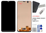 Tkgz - Samsung Galaxy A20 - SM-A205 Uyumlu Lcd Ekran Dokunmatik Orijinal + B-7000 + TAMİR SETİ