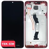 Tkgz - Xiaomi Redmi NOTE 8 PRO Uyumlu Lcd Ekran Dokunmatik Orijinal ÇITALI KIRMIZI