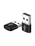 Lunatic 2944 USB 3.0 To Type C 3.1 Şarj Data USB 3.0 To Type-C Dişi Çevirici Dönüştürücü Adaptör USB Dişi Type-C Soketine Çevirir 