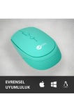 Ws202 Kablosuz 1200dpı 4 Tuşlu Optik Turkuaz Uyumlu Pil Tasarruflu 15 Metre Menzilli Mouse