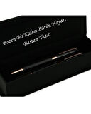 Lüks Kutulu Roller ve Tükenmez Kalem Seti