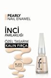 Flormar Parlak Oje (BEJ) - Pearly Nail Enamel - Pl372 Tender Beige - 8682536035477