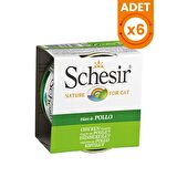 Schesir Tavuk Fileto Jöleli Yetişkin Kedi Konservesi 85 Gr X 6 Adet