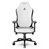 Cybeart Apex Series – Arctic White PU Deri Bel Destekli 4D Hafızalı Yastık Oyuncu Koltuğu