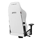 Cybeart Apex Series – Arctic White PU Deri Bel Destekli 4D Hafızalı Yastık Oyuncu Koltuğu