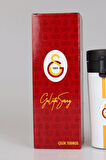 DEKOMUS İLE LİSANSLI GALATASARAY ÇELİK TERMOS 400 ML "ÖZEL KUTULU COMFORT KALEM HEDİYELİ"