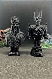 Yüzüklerin Efendisi LOTR Sauron & Ölüler Kralı Büst 10cm - Siyah