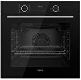 FERRE FRYART SİYAH SET ( D100 SİYAH DAVLUMBAZ-CS205 SİYAH OCAK- XE63CS FRYART SİYAH FIRIN )