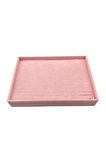 Yerli Üretim Süet Kumaş Pembe Renk 34/24 Cm Batırmalı Çekmeçe Içi Bileklik Kelepçe Tablası