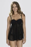Siyah Gülpembe Gecelik