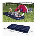 Bestway Pavillo 67000 Mavi Tek Kişilik Şişme Yatak Kamp 185X76X22 cm