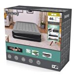 Bestway Pavillo 67403 Gri Çift Kişilik Şişme Yatak + Elektrik Pompa 203X152X46 cm