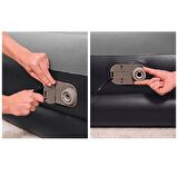 Bestway Pavillo 67403 Gri Çift Kişilik Şişme Yatak + Elektrik Pompa 203X152X46 cm
