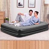Bestway Pavillo 67403 Gri Çift Kişilik Şişme Yatak + Elektrik Pompa 203X152X46 cm