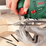Bosch Pst 650 Dekupaj Testere 500 W Çantalı + Sırt Çantası + Yapıştırıcı + Gözlük Seti