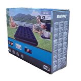 Bestway Pavillo 67287 Mavi Çift Kişilik Şişme Yatak + Elektrikli Pompa 191X137X22 cm