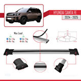 Hyundai Santa Fe 2024-2025 Arası ile Uyumlu FLY Model Ara Atkı Tavan Barı Gri 2 Adet