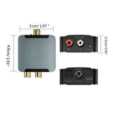 Dijitalden Analog’a Ses Dönüştürücü | 192KHz DAC | Optik & Koaksiyel Giriş | RCA + 3.5mm Çıkış