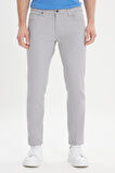 360 Derece Her Yöne Esneyen Slim Fit Dar Kesim Diyagonal Desenli Pantolon