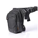 ÇÇS 31257 Motosiklet Bel Bacak Çantası Siyah