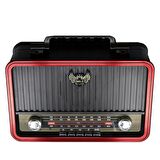Çanta Yurdu - Retro 1907Bt Ahşap Nostaljik Fm Bluetooth Radyo