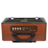 Çanta Yurdu - Retro Nostaljik Mdu115bt Radyo Bluetooth Kumandalı USB/SD Müzik Çalar Radyo