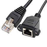 RJ 45 panel tipi dişi erkek ethernet uzatma kablosu 2m