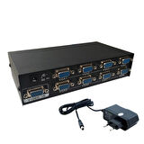 Vga Video Çoğaltıcı 200 Mhz 8 Port Splitter 1 Giriş 8 Çıkış