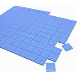 soğutucu termal ped termal silikon ped 1mm 1x1 cm 100 adet